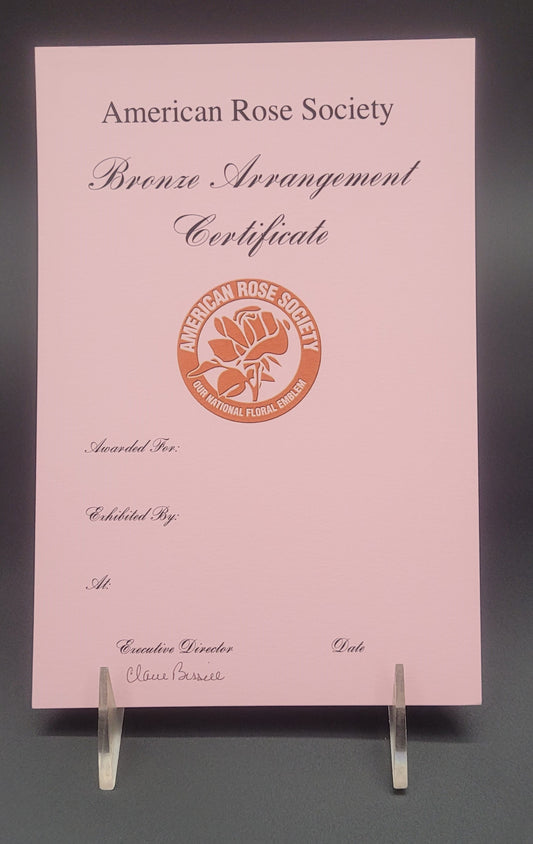 Certificate Arrangement Bronze