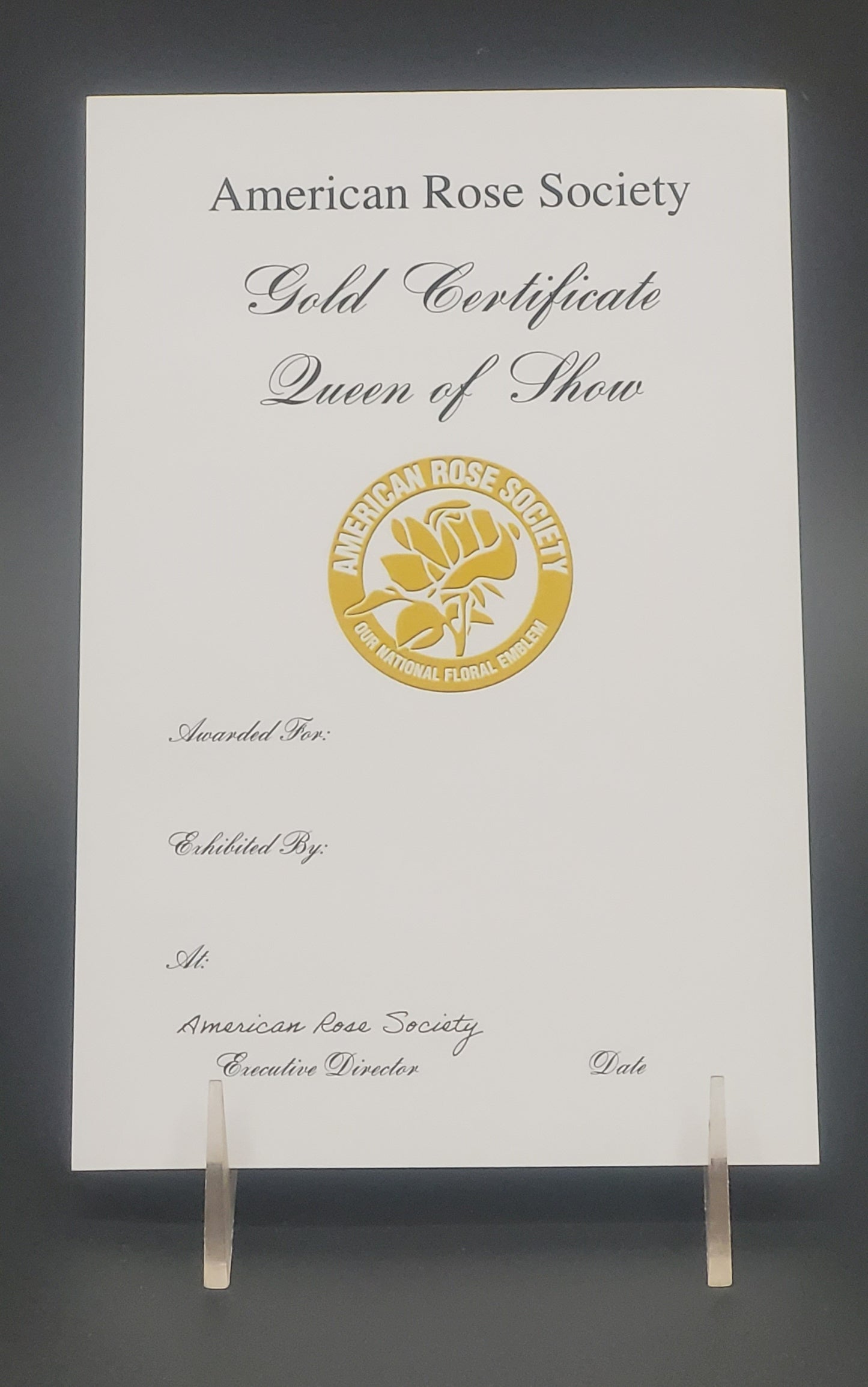 Certificate Horticulture- Gold