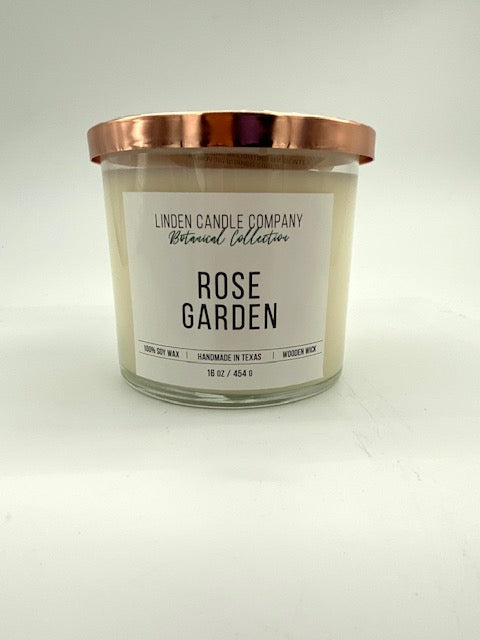 Candle- 16oz  Rose Garden